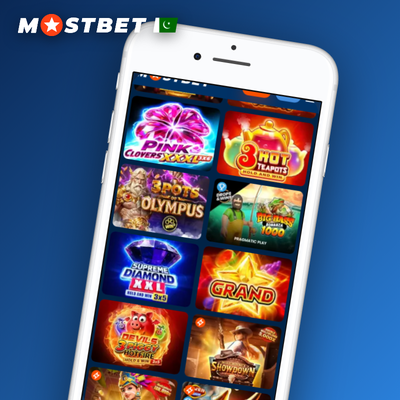 Trophy flanked by slot symbols representing Mostbet casino tournaments and prize drop competitions