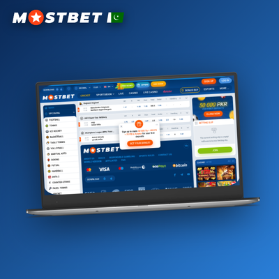 Isometric browser window icon representing the Mostbet web version for PC